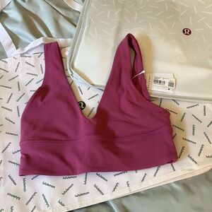 NWT Lululemon Align V-Neck Bra *A/B Cup, Sz 6, Washed Mauve